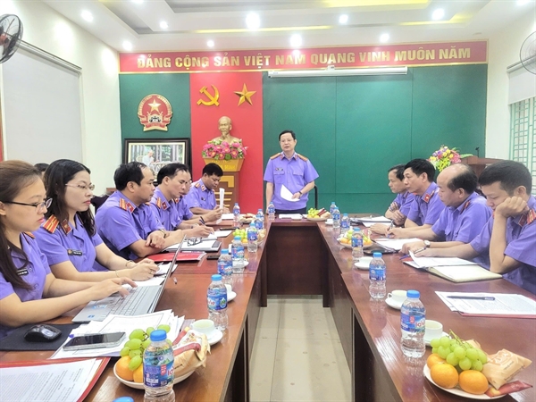 Đoàn kiểm tra số 8 - Kiểm tra chéo công tác nghiệp vụ tại Viện KSND huyện Mỹ Đức